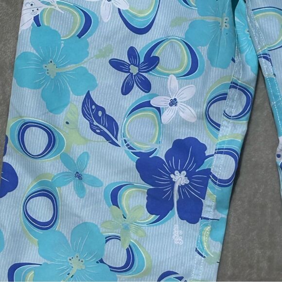 Patagonia Women’s Blue Floral Swim Capri Surf Board Pants Tropical Hawaiian 6 - Picture 7 of 7